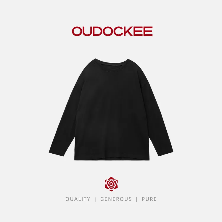 OUDOCKEE 鸥鸥【绵羊毛】时髦重磅纯色舒适百搭时髦针织衫 HACG697T