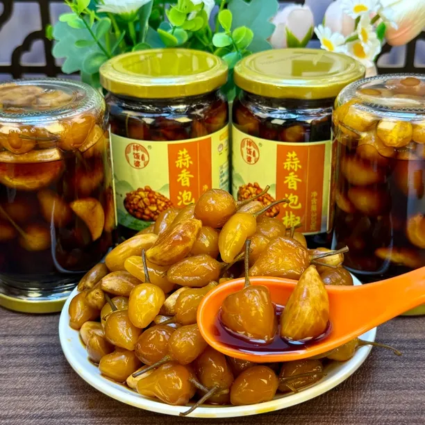 拌饭婆广西特产蒜香泡椒香爽脆下饭菜灯笼椒五彩椒七彩泡椒泡蒜