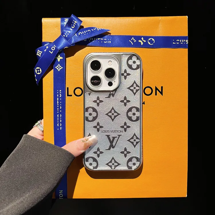 新款烫银高级感网红适用苹果16promax手机壳防摔14高档iPhone15女