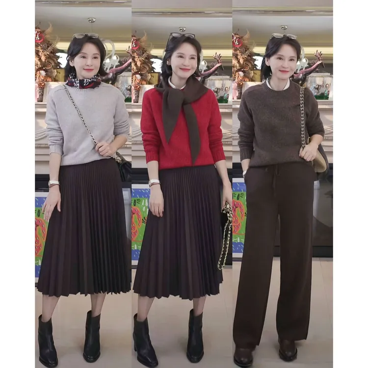 我是摩羯 黑标花火 意大利LP100羊绒德国STOLL机秋冬保暖毛衣