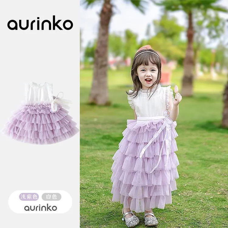 夏款公主裙女童连衣裙女宝蛋糕裙小女孩夏装礼服纱裙儿童洋气裙子