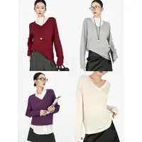 尼采官方直营｜云吻针织衫｜1oo%澳羊毛 松弛感长袖毛衣83068