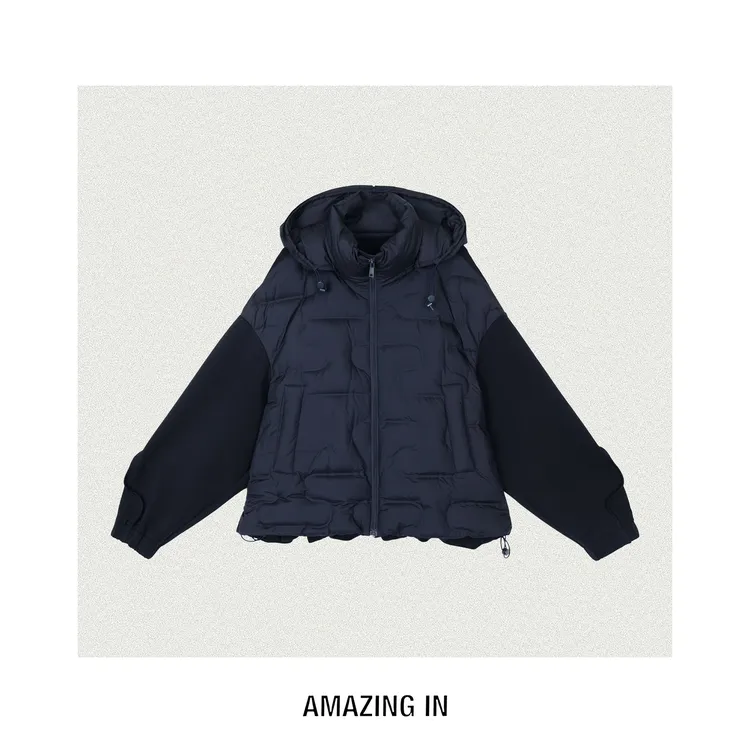 AMAZING IN | 90白鸭绒 | 棉感纱拼接羽绒服 A251019-AI5ADST7210