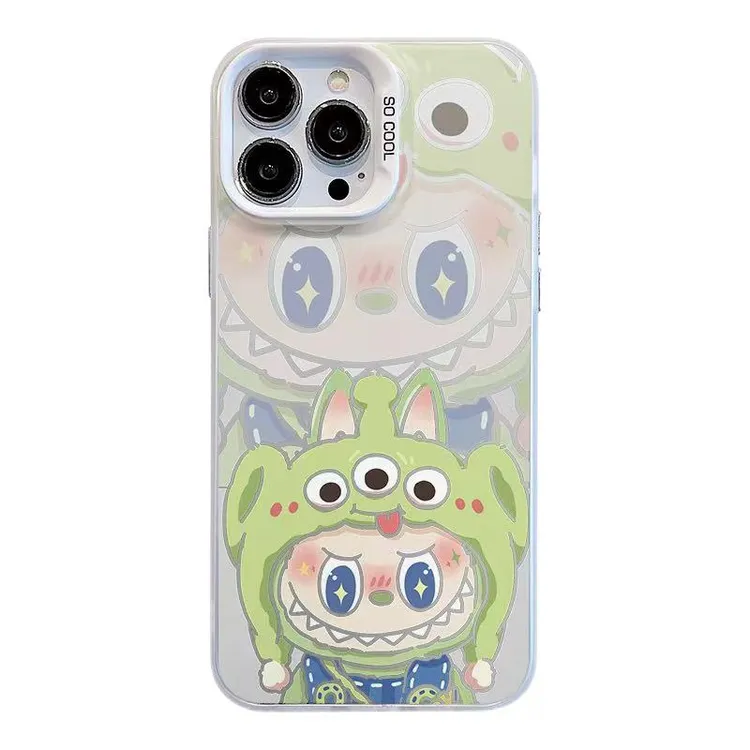 拉布布卡通手机壳适用苹果16Pro手机壳iPhone15卡通14新款13Pro壳