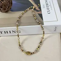 合金项链 9525号39447#时尚复古美拉德气质百搭串珠项链（预）