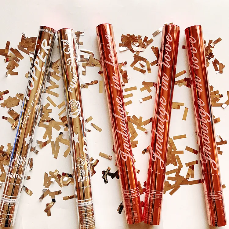 【安全网罩】银丝带结婚婚礼亮片礼花筒加量婚礼礼炮出片氛围神器