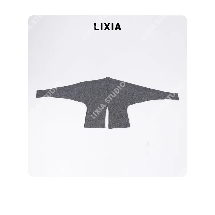 LIXIA【韩潮披肩】丽霞韩国定制时尚休闲羊毛披肩围巾-D9581