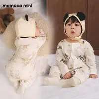 MOMOCOmini秋季婴童可爱印花爬爬服宝长袖连体衣87310690009&010