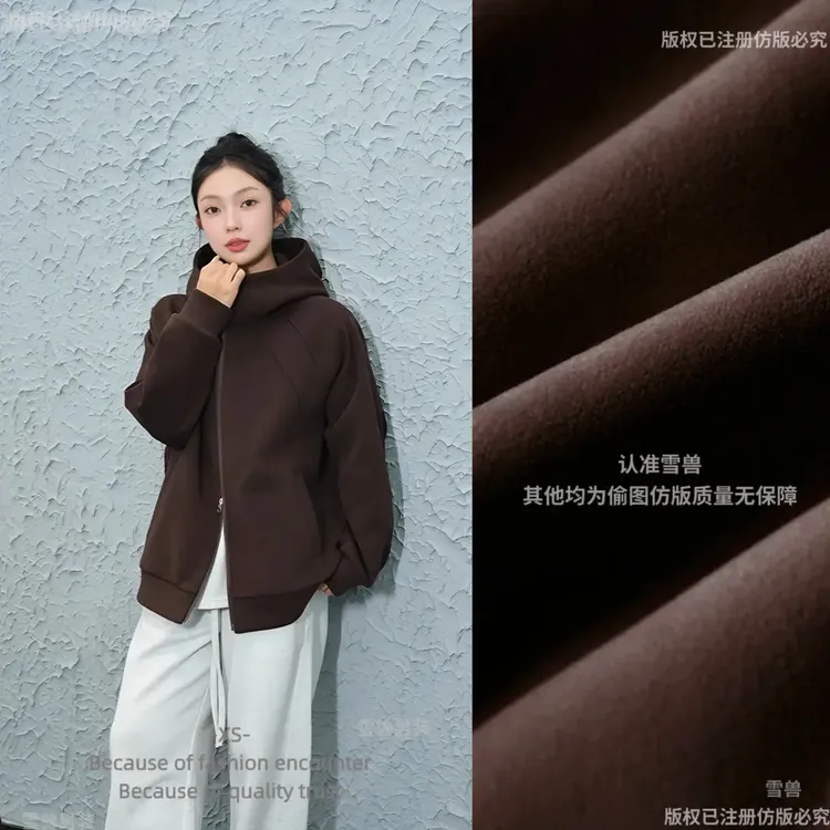 【糯米绒】双面绒升级外套夹克户外休闲连帽秋季宽松男女情侣装XX