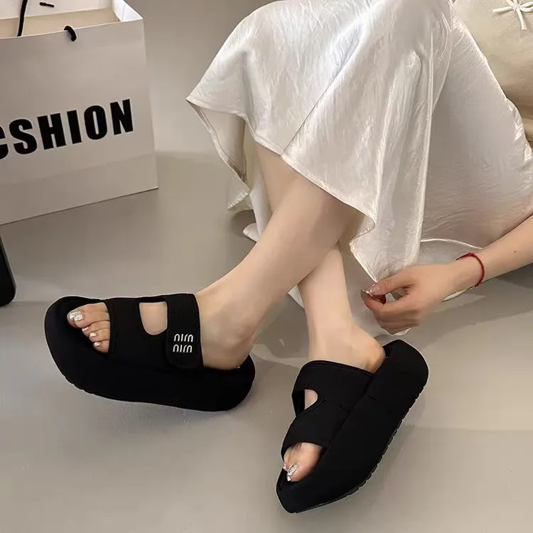 9096夏季新款厚底拖鞋凉拖鞋