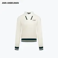 ANN ANDELMAN【25秋新品流光风】高尔夫服装长袖毛织假两件上衣