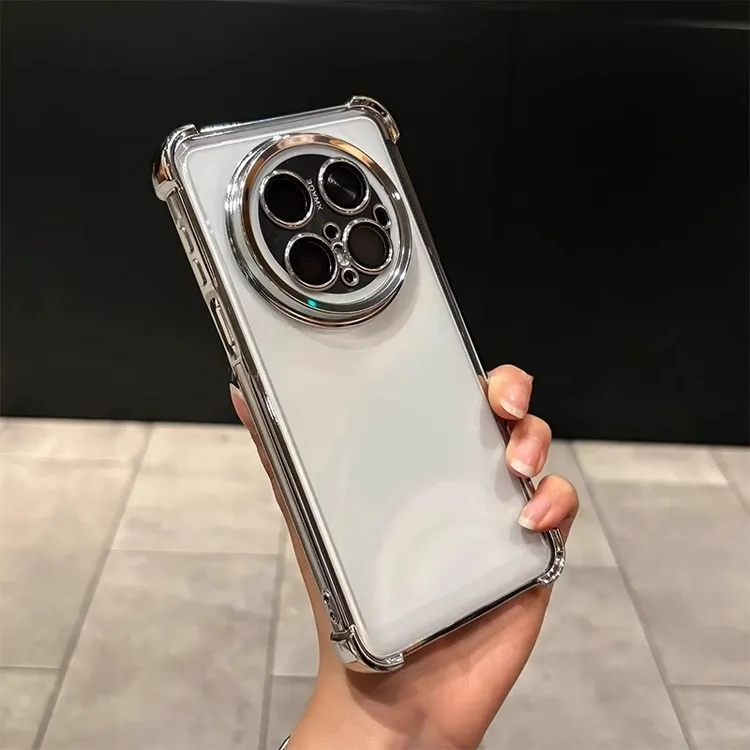 带镜头膜适用华为mate70手机壳透明全包mate70pro/60/50气囊防摔