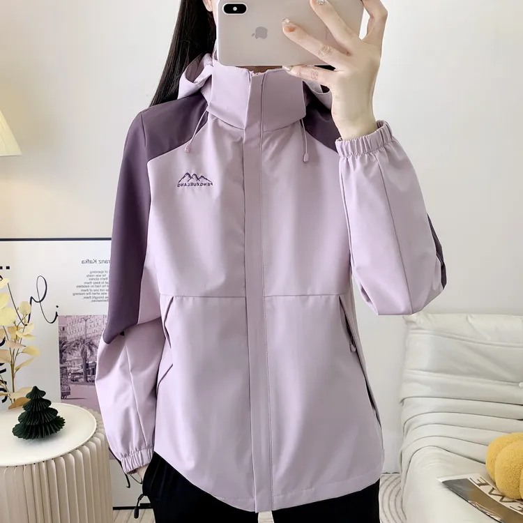 风雪狼春秋软壳冲锋衣登山户外运动夹克防风防水轻薄透气休闲外套