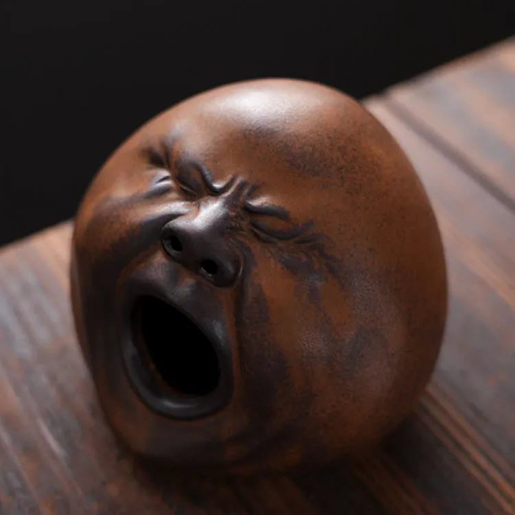 哈欠香炉复古家用香薰炉陶瓷檀香盘香炉茶道摆件禅意沉香瞌睡香炉