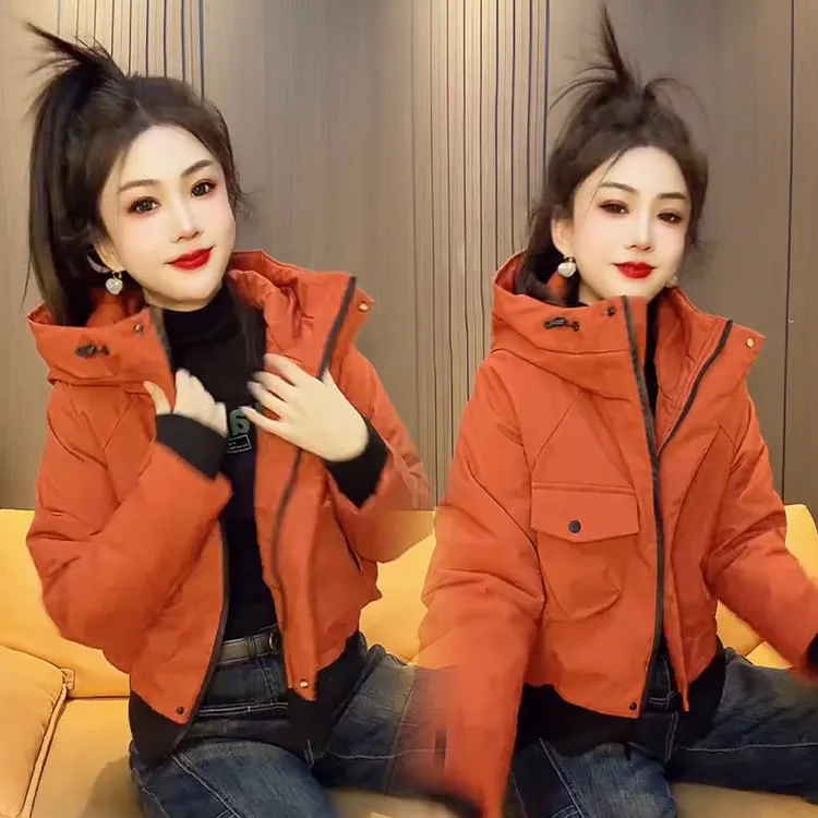 2025秋冬新款时尚显瘦气质网红高档洋气女高级百搭宽松大码棉服潮