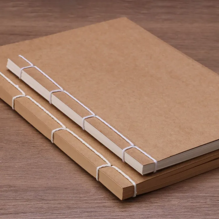 复古手工线装本牛皮纸空白内芯仿古笔记本记事本素描本