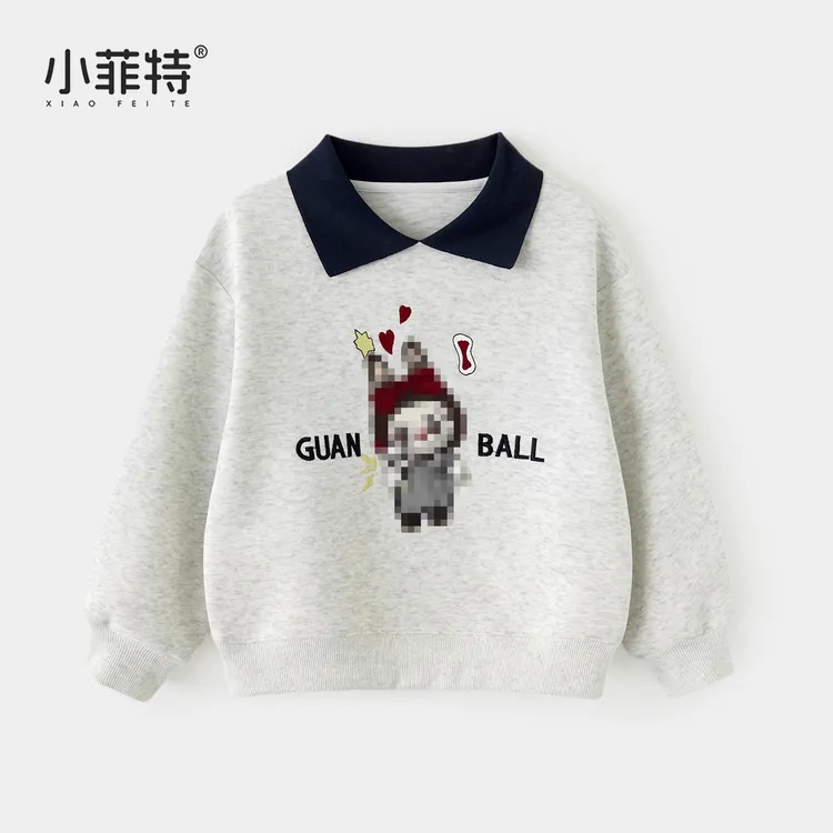 小菲特女童秋装新款卫衣中大童时尚卡通上衣儿童衣服BGYQ53201