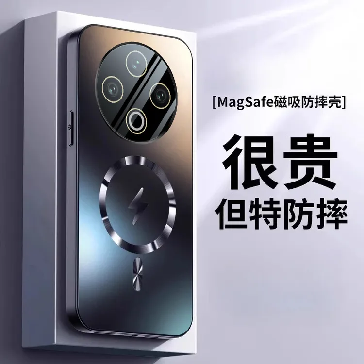 适用于vivoY500新款磁吸手机壳镜头全包保护防摔防指纹无手汗高级