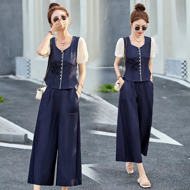 短裤夏装高级感新款裙子小香风牛仔时尚套装女2025夏季两件套潮