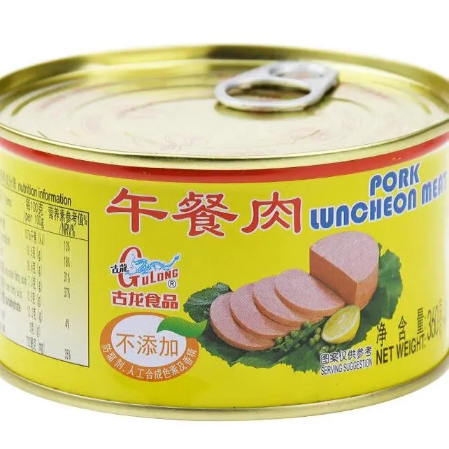 古龙罐头午餐肉360g无添加火锅即食中国火腿猪肉即速食厦门营养