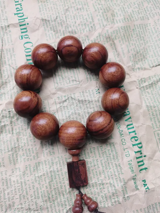 【福緣】黃花梨高密度2.5老料手串男款