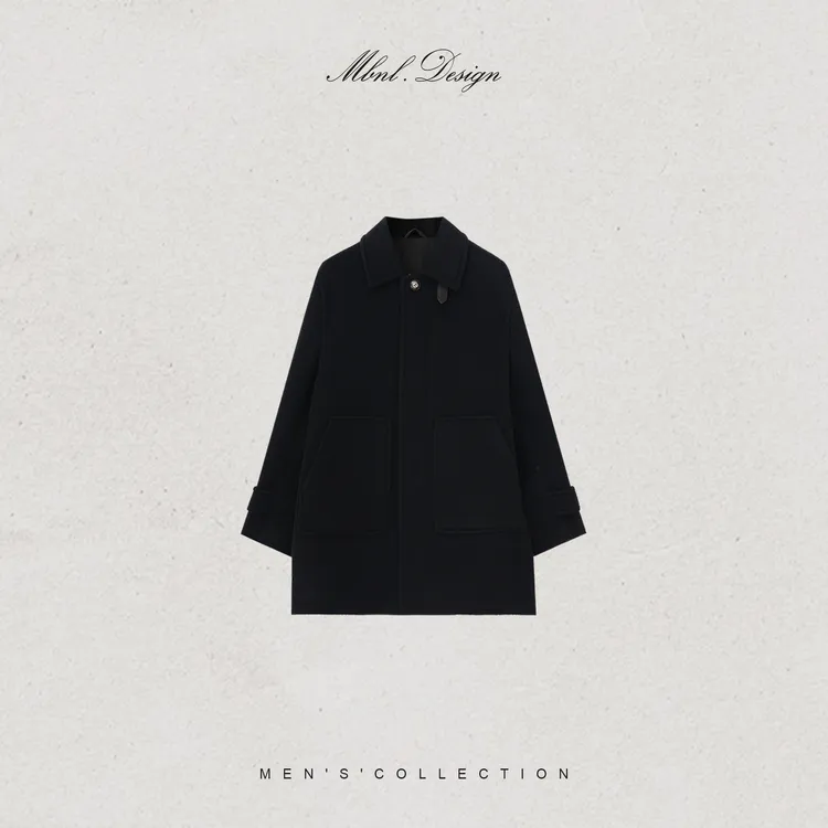 MBNL-F「D.R Cashmere」秦磊男装100绵羊毛挺括毛呢大衣LL-WWT0128