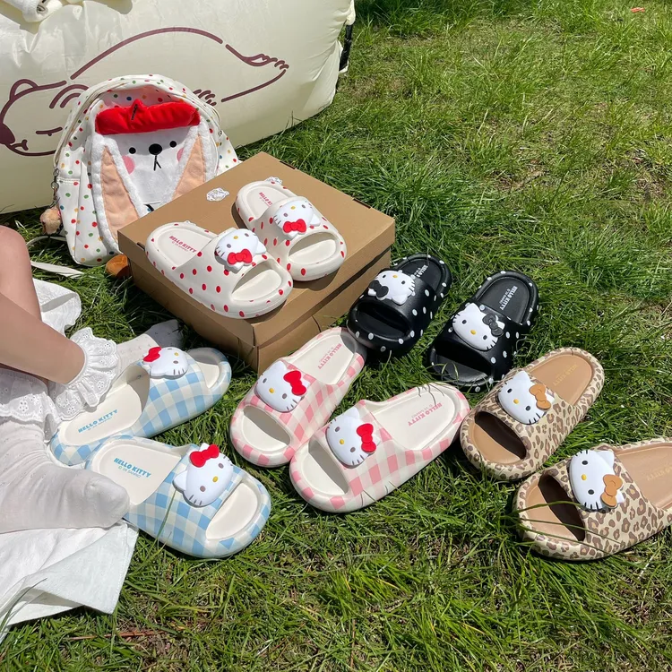 三丽鸥正版eva拖鞋女冬季居家卡通凉拖防滑透气不臭脚家居凉拖鞋