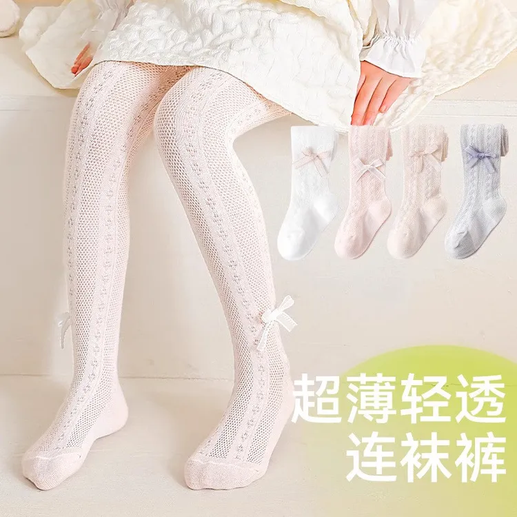 女童打底裤夏季薄款透气宝宝洛丽塔公主风外穿配裙丝袜儿童连裤袜