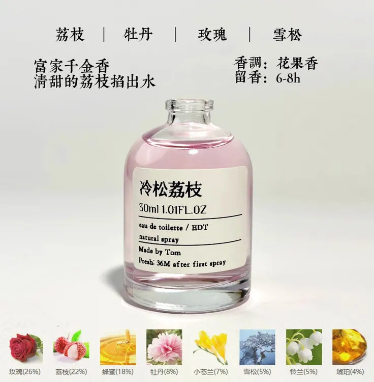 原创小众香氛持久留香花香果香茶香木质香平价香氛喷雾