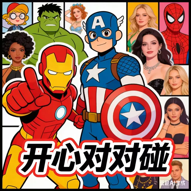 【开心对对碰】滚烫人生/热烈/念无双/追亲签盲盒代拆现货商品Q版