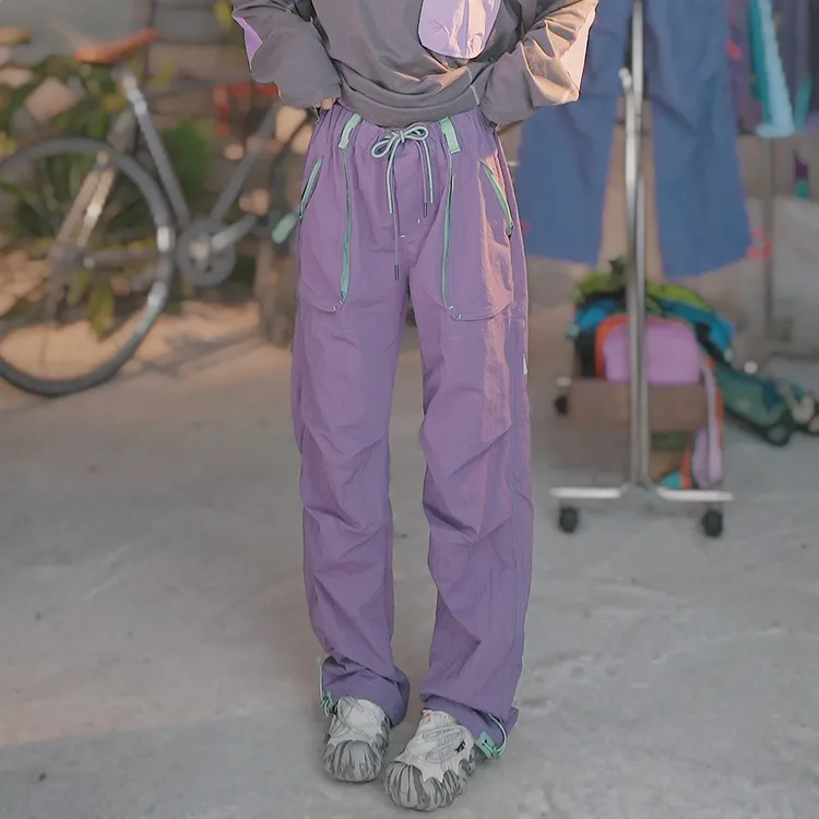 全色Sports Outdoor-2688轻量化户外秋款女生百搭长裤抽绳休闲裤