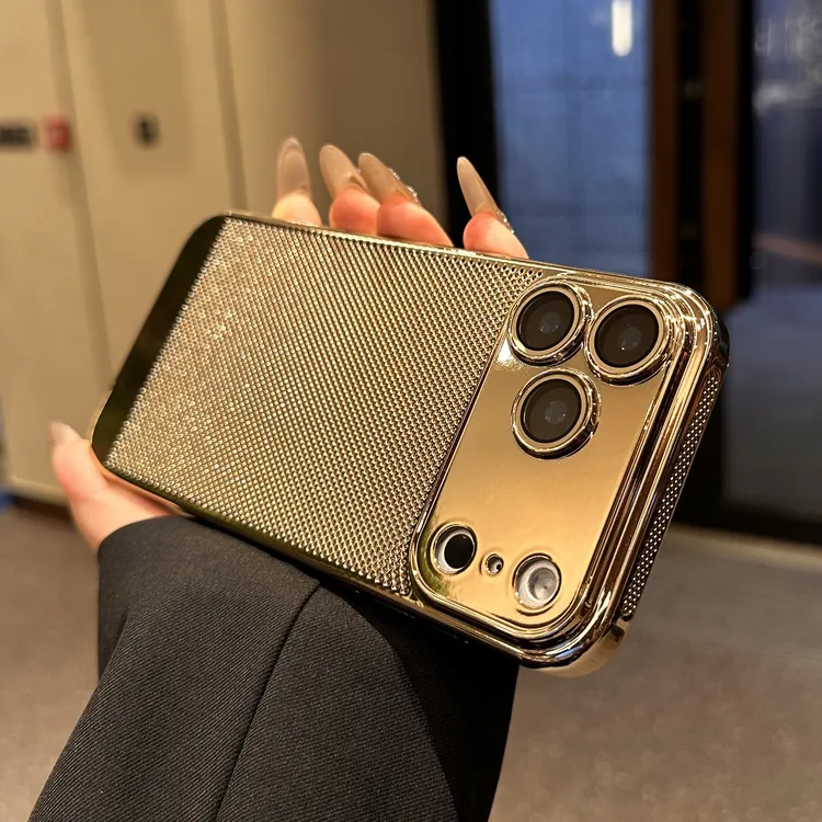 适用苹果17promax手机壳新款17pro电镀蜂窝散热带镜头膜防摔硬壳