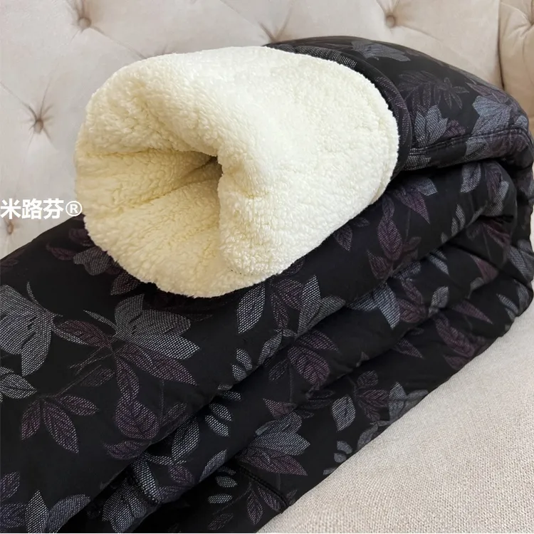 中老年棉裤羊驼绒加绒加厚款老年人女高腰暖裤冬季宽松加绒裤妈妈