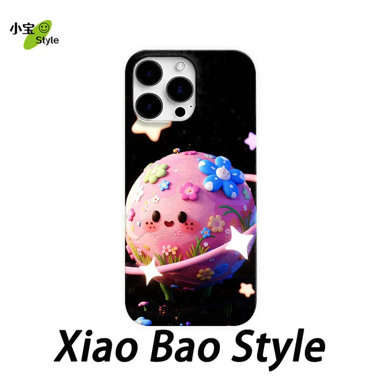 粉色星球适用苹果17pro手机壳iphone16小众15pro/14pro小米13华为