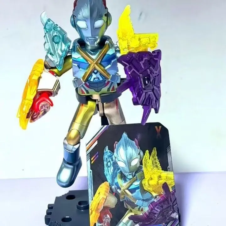 奥特曼积木人群星版第15弹十五代大隐藏艾克斯麦儿童盲盒拼装玩具