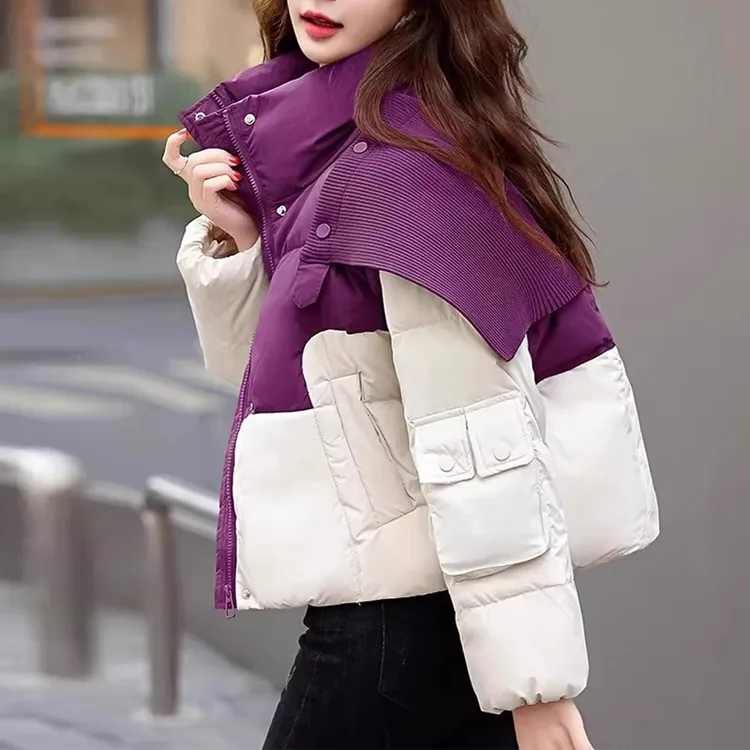 2025秋季新款时尚减龄气质显瘦设计感衣服女韩系拼色百搭长袖外套