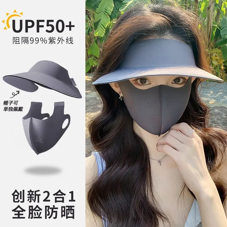 【官方正品】全脸防晒面罩脸基尼遮阳帽防紫外线护眼角口罩3D立体女