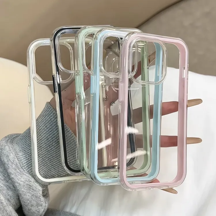 简约透明二合一适用iPhone14苹果15promax手机壳16新款13全包12女