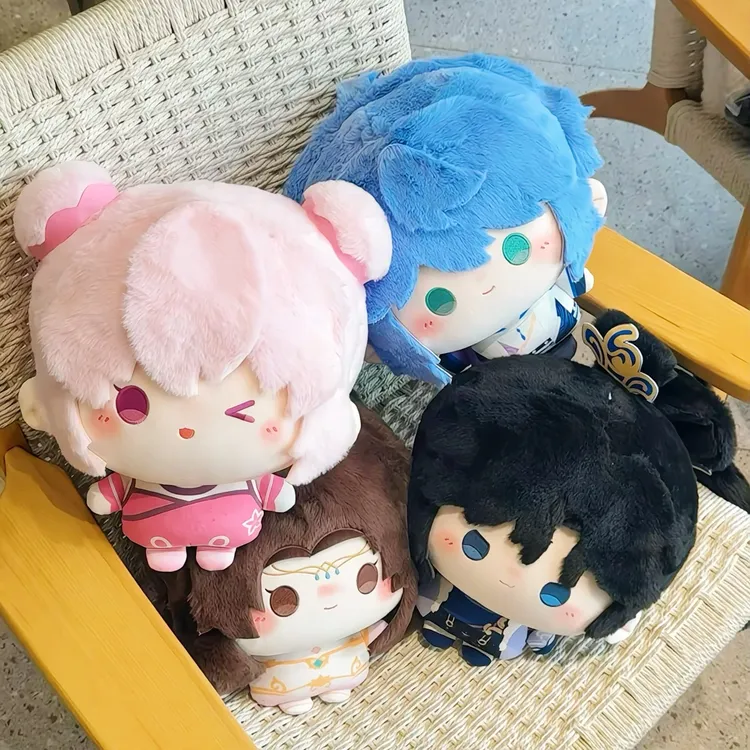 王者荣耀周边孙权弈星小乔貂蝉棉花娃娃原创游戏大头馒头体