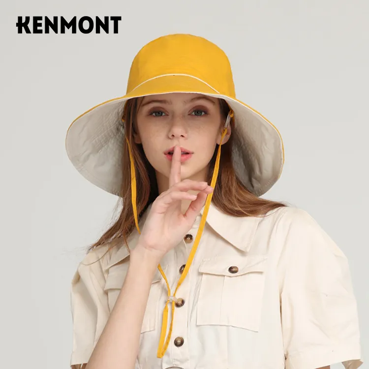 卡蒙 大帽檐隔热户外骑行透气防晒帽可折叠遮阳帽 女款