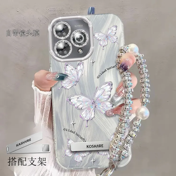 全包摄像头Hi畅享80Pro手机壳全包防摔蝴蝶SHR-AN00软壳羽纱新款