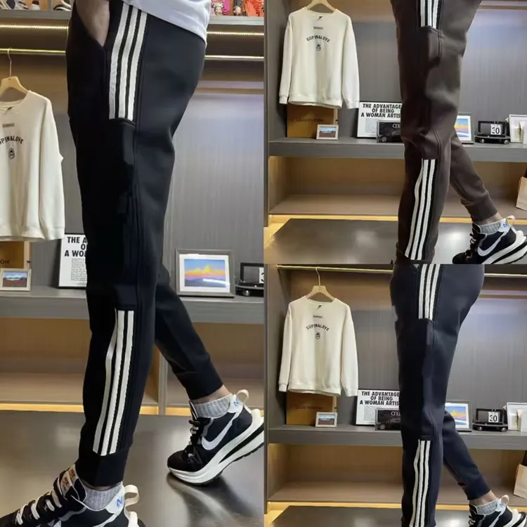 秋冬男士裤子修身加厚加绒休闲百搭小脚卫裤大码512秋冬休闲裤