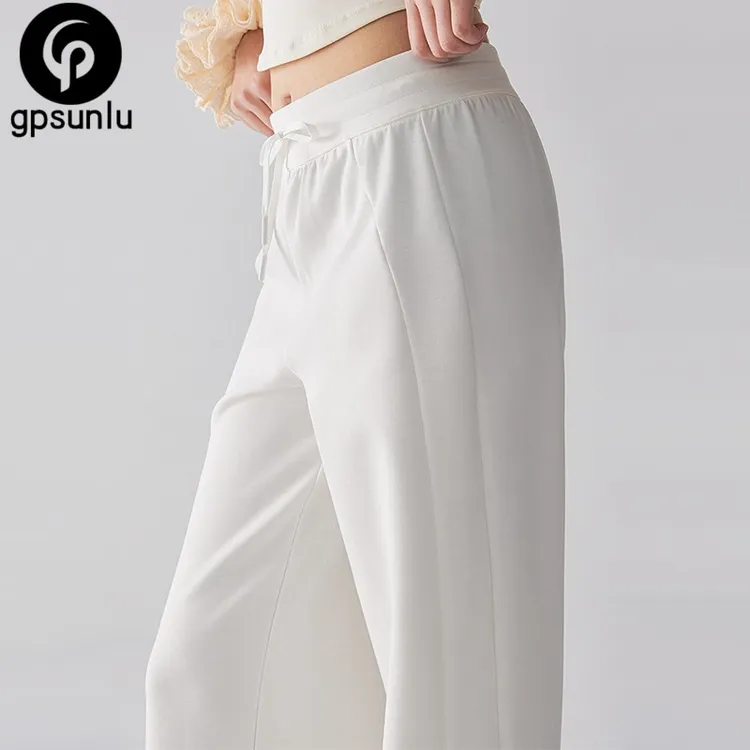 GPSUNLU宽松阔腿裤瑜伽长裤女新款显瘦直筒裤春秋休闲卫裤运动跑