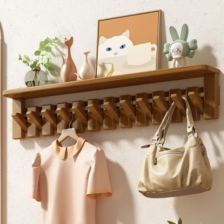 长条钢琴键挂钩衣服架挂衣钩入户门卧室门后玄关墙