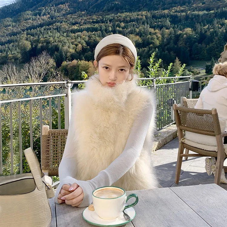 【梅子专属】毛毛外套女毛毛坎肩外套冬日御寒神器奢贵轻奢毛毛马甲秋冬马甲