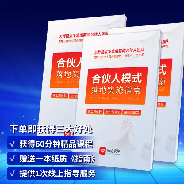 合伙人模式落地实施指南(买视频课程赠送纸质实施指南)商品图
