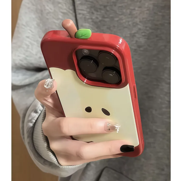 韩风个性苹果核适用iPhone16/15promax苹果14/13手机壳12软11女款