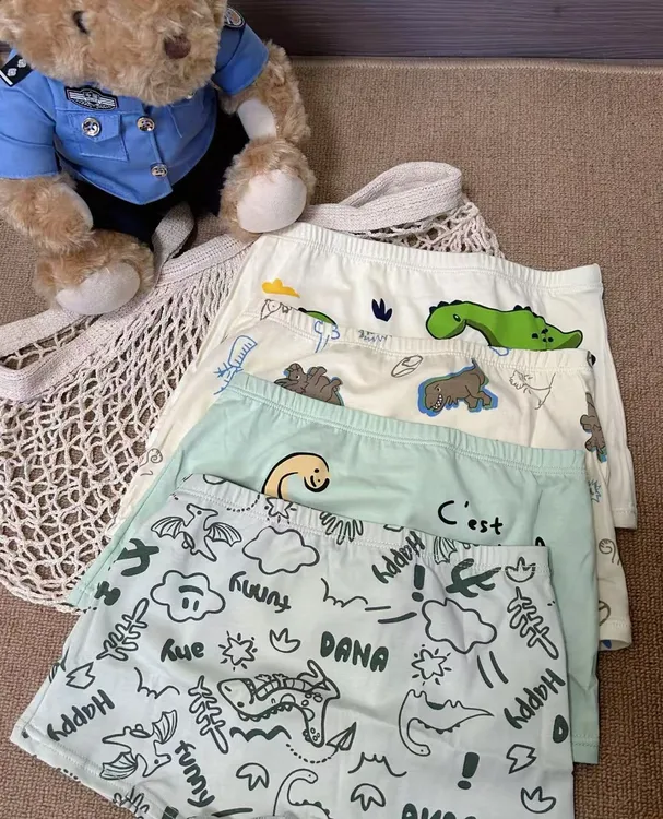 【10A抗菌】纯棉男童女童立体裁剪柔软吸汗亲肤男内裤透气舒适卡通