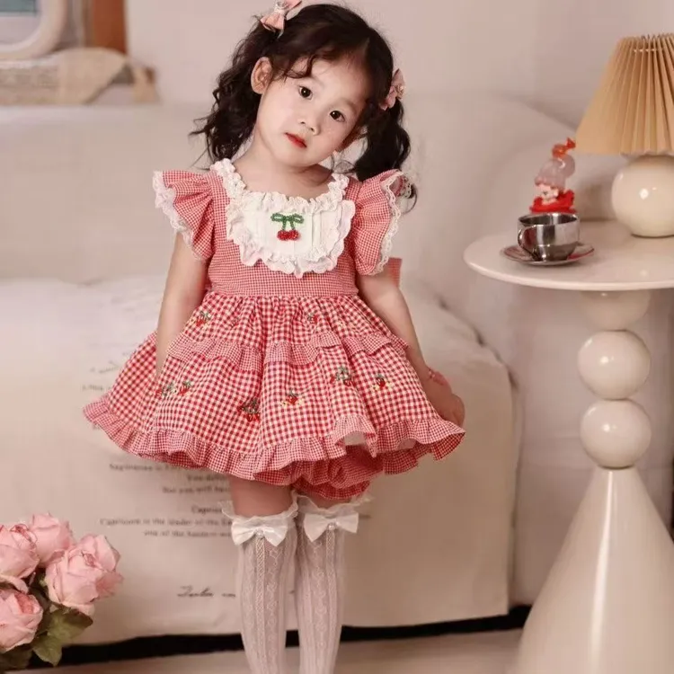 桃心兔原创小樱桃儿童洋气公主裙子女孩洛丽塔儿童裙子夏季连衣裙