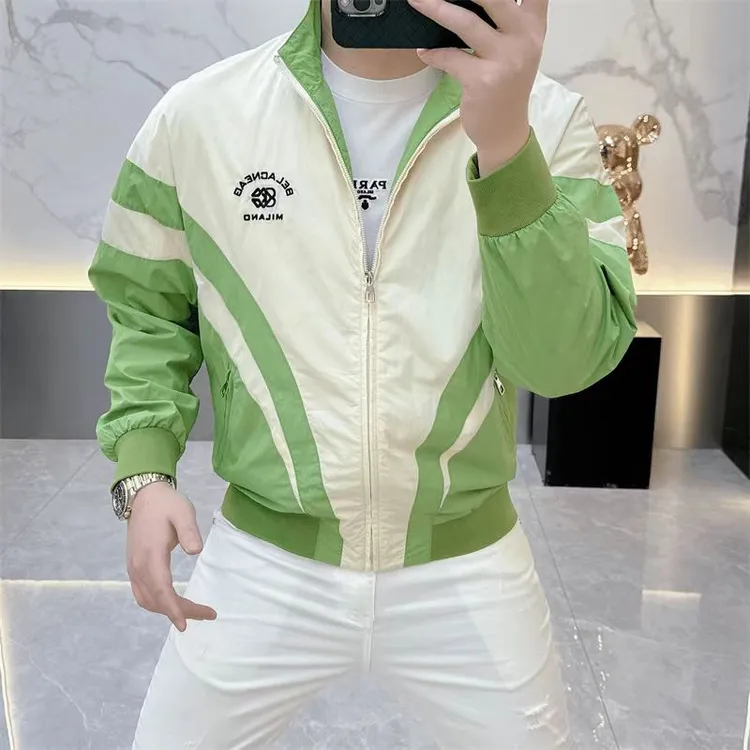 新款男士春秋季休闲外套时尚百搭男装日常外穿潮流品质男装1006